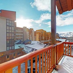 The View from the Balcony at Chalet Olivier Val Thorens