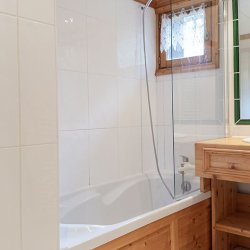One of the Bathrooms in Apartment Dou du Pont in Meribel Centre