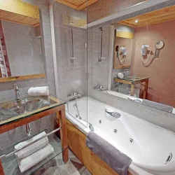 One of the bathrooms in Chalet La Combe Meribel