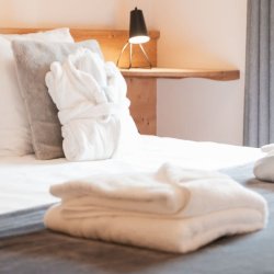 One of the bedrooms in Chalet Petit Sabot Val Thorens