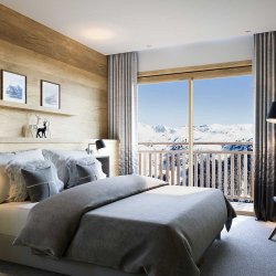 One of the Spacious Bedrooms in Chalet Harmony Meribel