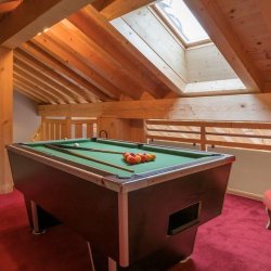 The Billieard Room in Chalet Bellacima Lodge, Meribel