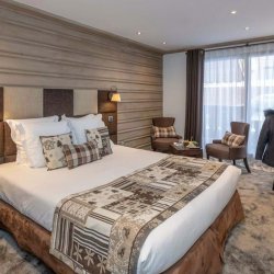A double room in Hotel La Chaudanne Meribel