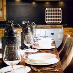 The Dining area in Chalet La Petite Pia Meribel