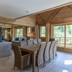 The Dining area in Chalet Foret, Meribel