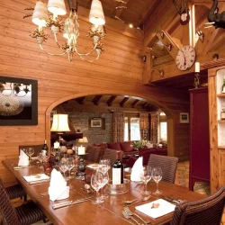 The Dining area in Chalet La Petite Pia Meribel