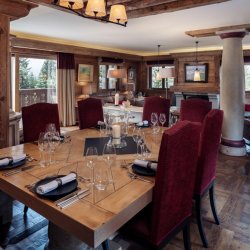 The Dining area in Trois Ours Meribel Centre