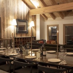 The beautiful Dining area in Chalet Panda Lodge Meribel