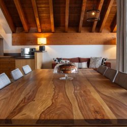 The Dining area in Chalet Mathilde Val Thorens