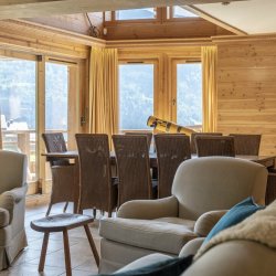 Dining and Living area in Chalet Foret, Meribel