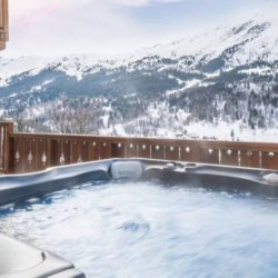 The Hot Tub with beautiful views at Chalet Iamato Meribel Village