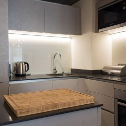 The Kitchen in Apartment La Suite in Meribel