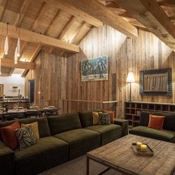 The Spacious Living and Dining area in Chalet Panda Lodge Meribel