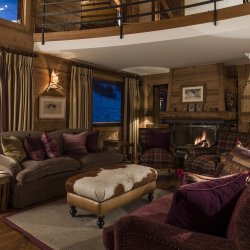 The beautiful Living room in Chalet Lapin Blanc, Meribel