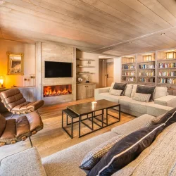 The Living area in No.4 Aspen House Val d'Isere