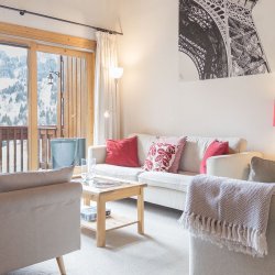 The Living area in Apartment Cybele in Meribel Centre