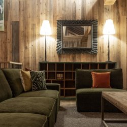 The Living area in Chalet Panda Lodge Meribel