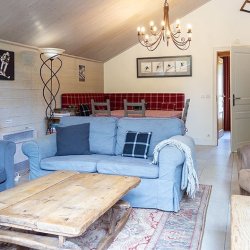 The Living and Dining areas in Apartment Dou du Pont in Meribel Centre