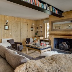 The Living area in Chalet La Chouette Meribel