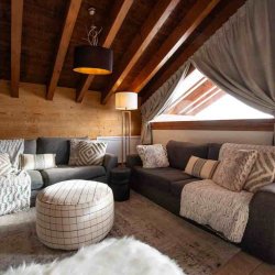 The Lounge area in Chalet Chloe Val Thorens
