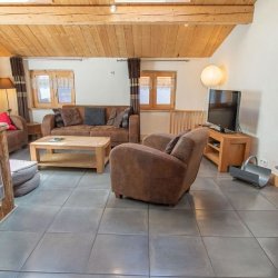 The Living area in Chalet Croquette Meribel