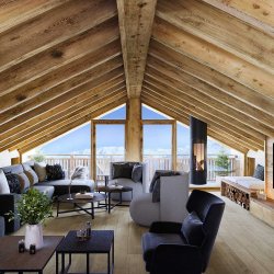 The Spacious Living area in Chalet Harmony Meribel