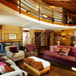 The beautiful Living area in Chalet Lapin Blanc, Meribel