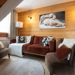 The Living area in Chalet Mathilde Val Thorens