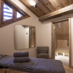 The Massage Room in Chalet Apartment Le Cygne Meribel Centre