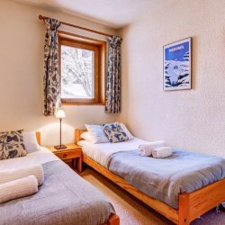 One of Twin bedrooms in Chalet Veronica Meribel