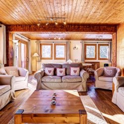 The living room, Chalet Veronica, Meribel