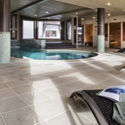 The Pool area in Residence L'Oxalys, Val Thorens