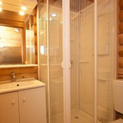 A Shower room in Chalet Christine in La Tania