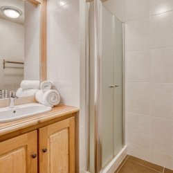 A Shower room in Catered Chalet Petit Sabot Val Thorens