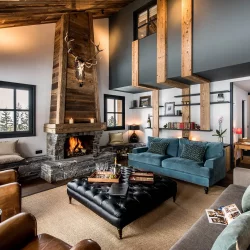 The beautiful Sitting room in Chalet Tomkins Meribel