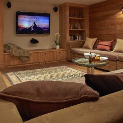 The TV room in Chalet Lapin Blanc Meribel