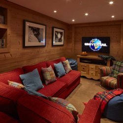 The TV Room in Chalet La Varappe Meribel