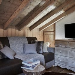 The TV room in  Chalet Brenettes Meribel