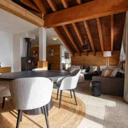 The Living and seating area in Chalet Chloe Val Thorens