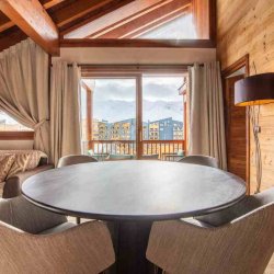 The Living area in Chalet Chloe in Val Thorens