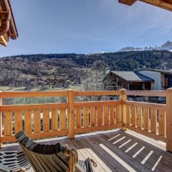 The Terrace at Chalet Bergeronnette in Meribel Nantgerel