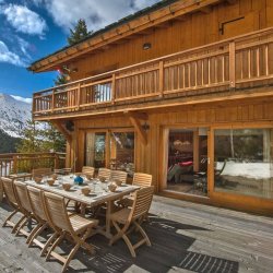 The large Terrace at Chalet Eric Meribel Centre