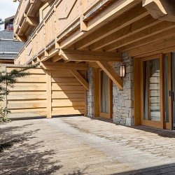 The Terrace at Apartment La Suite in Meribel