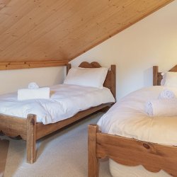 The Triple bedroom in Apartment Dou du Pont in Meribel Centre