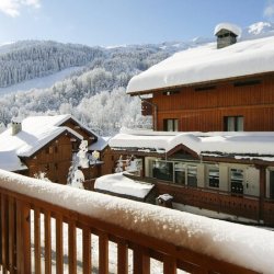 The balcony at Chalet Snowbel in Meribel