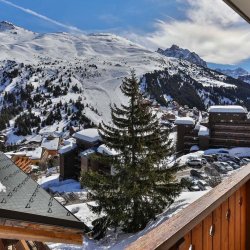 The View from the Balcony at Chalet Natalette II Meribel Mottaret