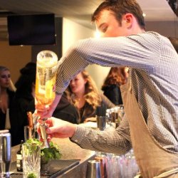 The bar at Hotel Les Grangettes in Meribel