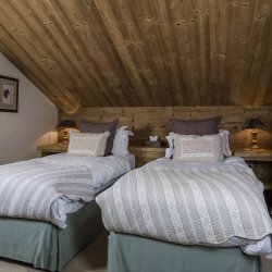 One of the Bedrooms in Chalet Lapin Blanc, Meribel