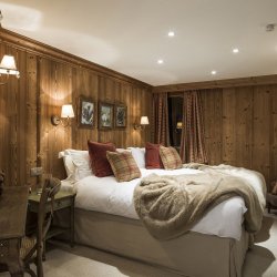 One of the Bedrooms in Chalet Lapin Blanc, Meribel
