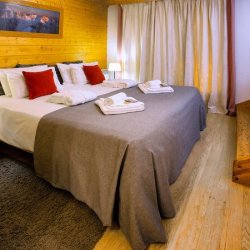 One of the bedrooms in Chalet Snowbel Meribel